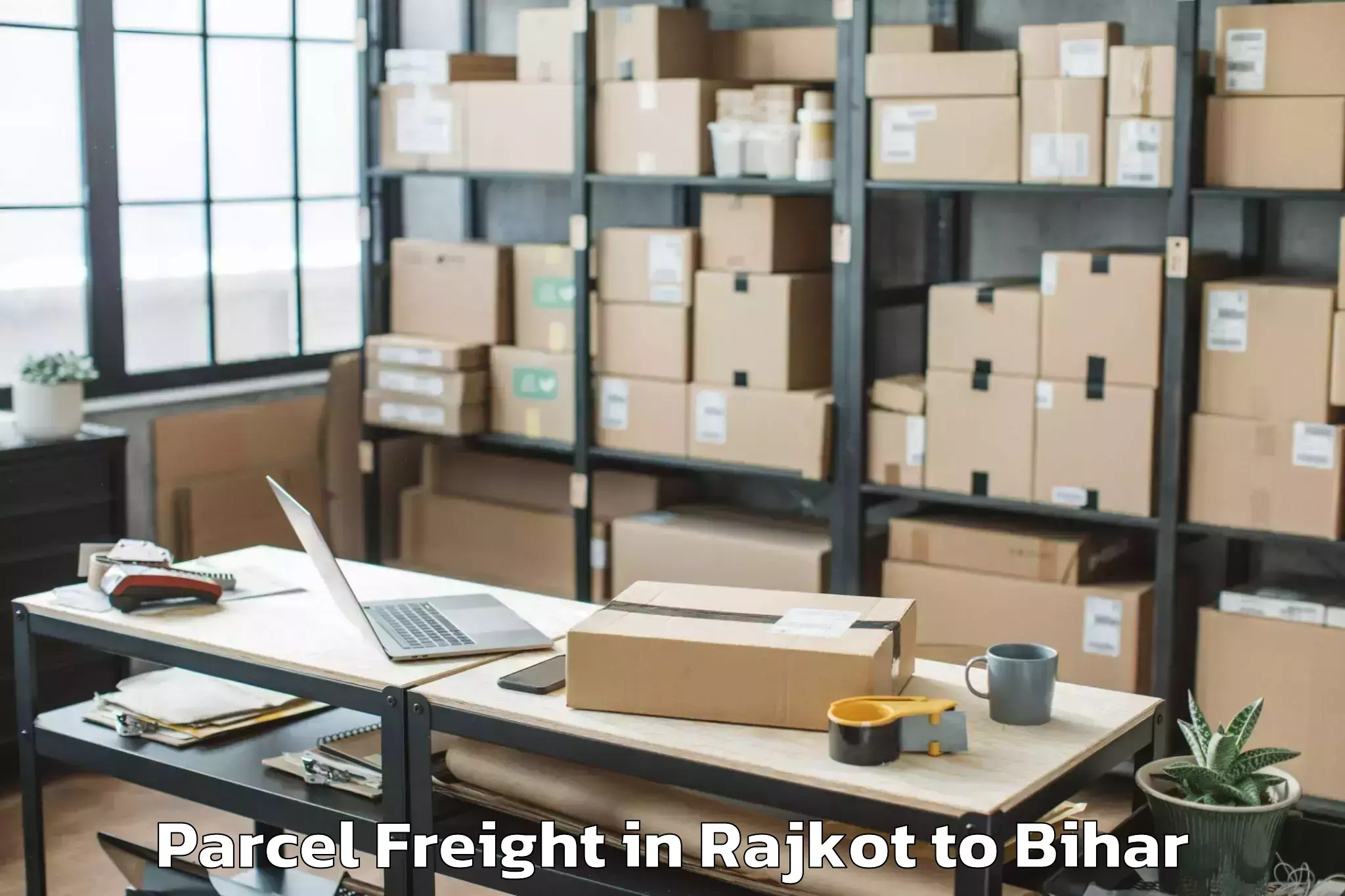 Get Rajkot to Hathua Parcel Freight